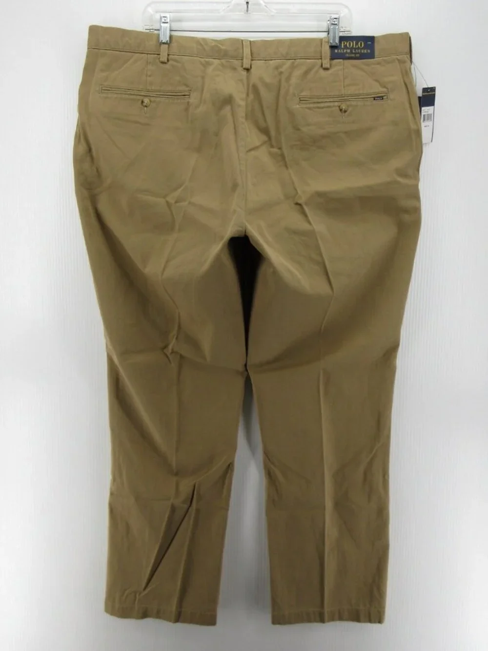 Polo Ralph Lauren Pants 44X32 Khaki Chino Classic Fit Trousers Canvas